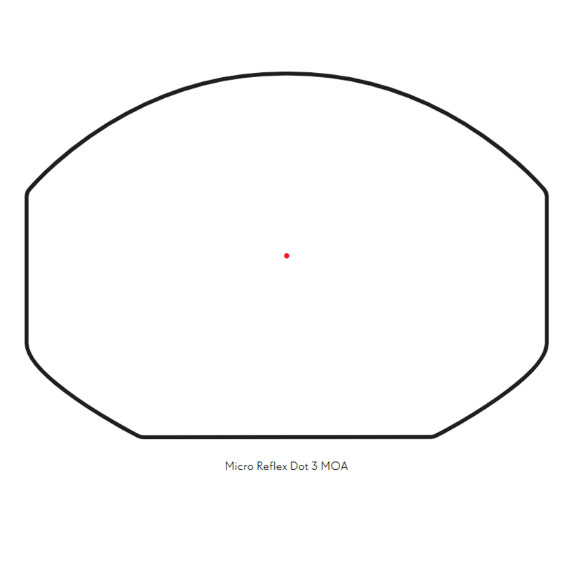 Hawke Reflex Sight - Wide View - 2 Moa Circle Dot -Integral Weaver Picatinny Mount