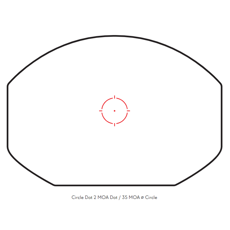Hawke Reflex Sight - Wide View - 2 Moa Circle Dot -Integral Weaver Picatinny Mount