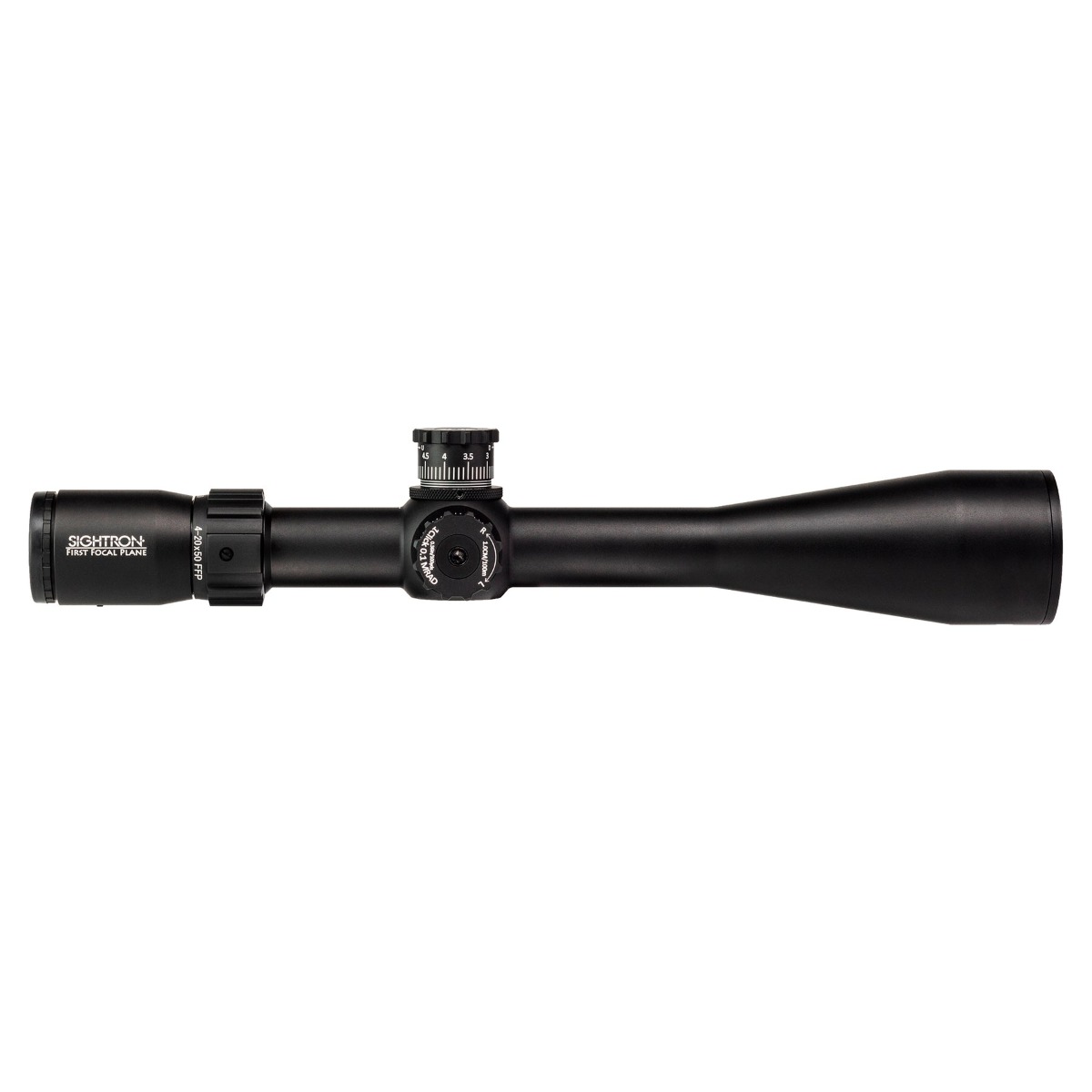 Sightron S-TAC 4-20x50 FFP Illuminated MOA-3 1/4 MOA Zero Stop Rifle Scope 