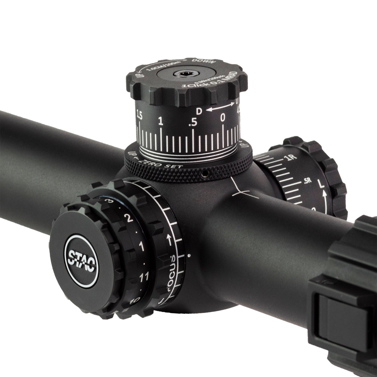 Sightron S-TAC 4-20x50 FFP Illuminated MOA-3 1/4 MOA Zero Stop Rifle Scope 