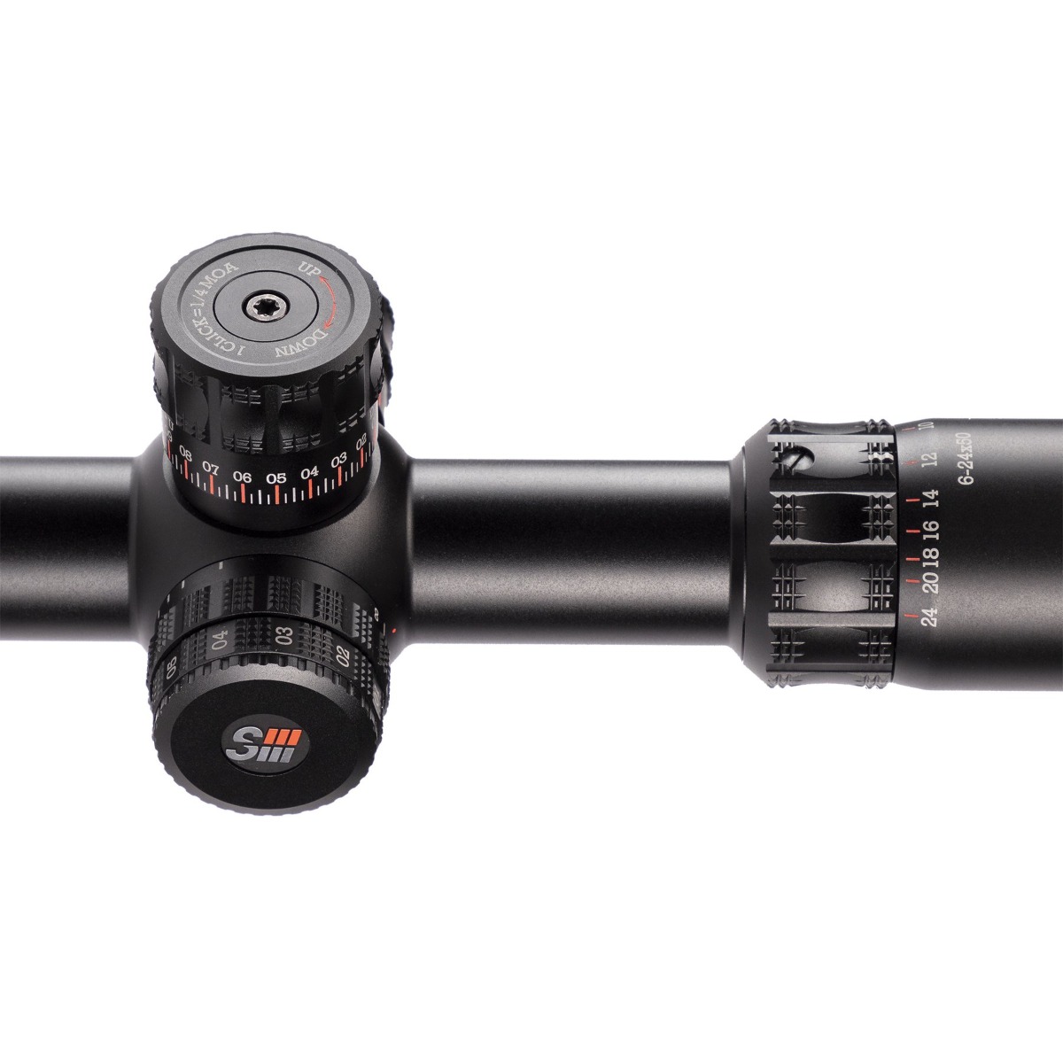 Sightron SIII Precision Long Range 6-24x50 Zero Stop IR Rifle Scope