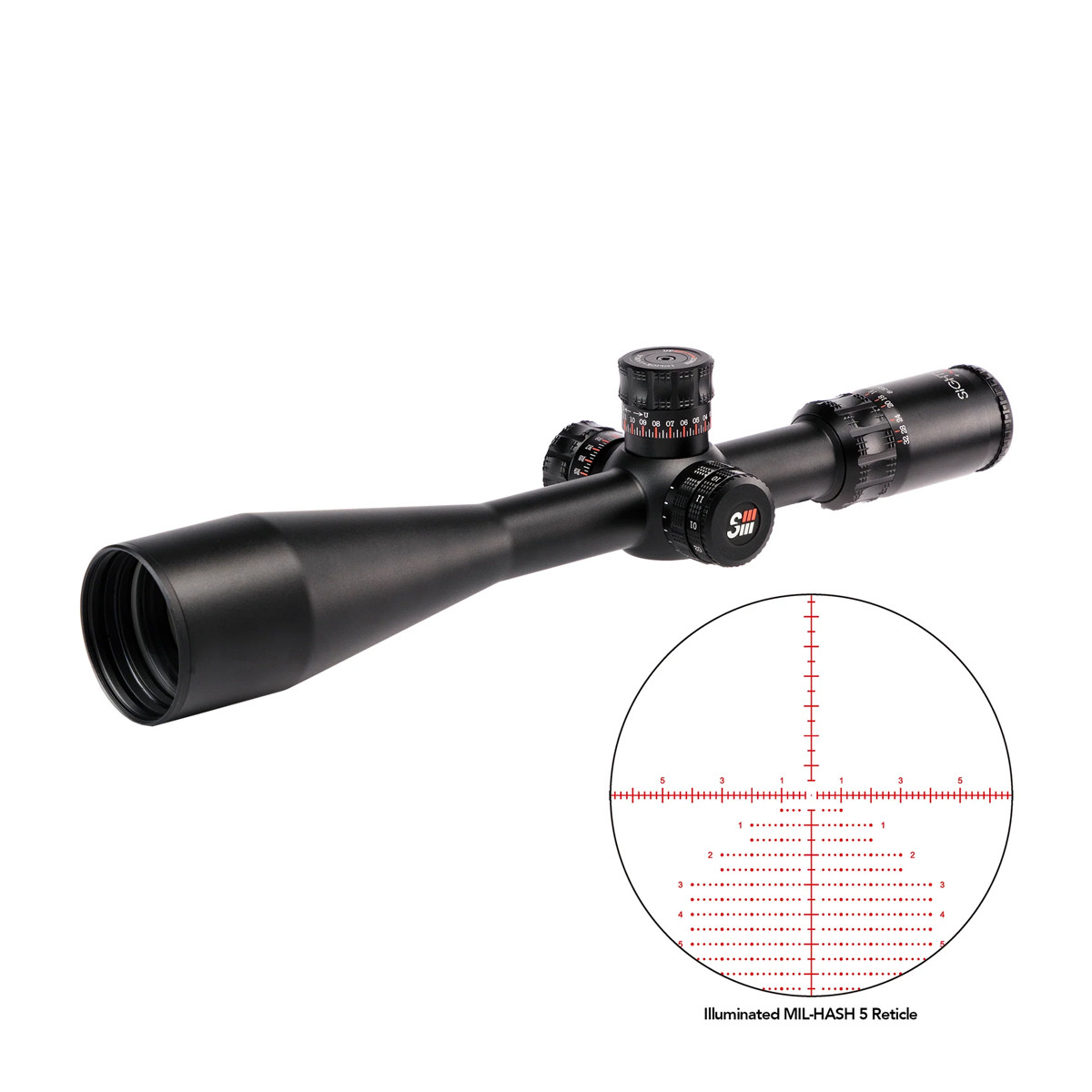 Sightron SIII 8-32x56 Precision Long Range IR Zero Stop MH-5 30mm Rifle Scope