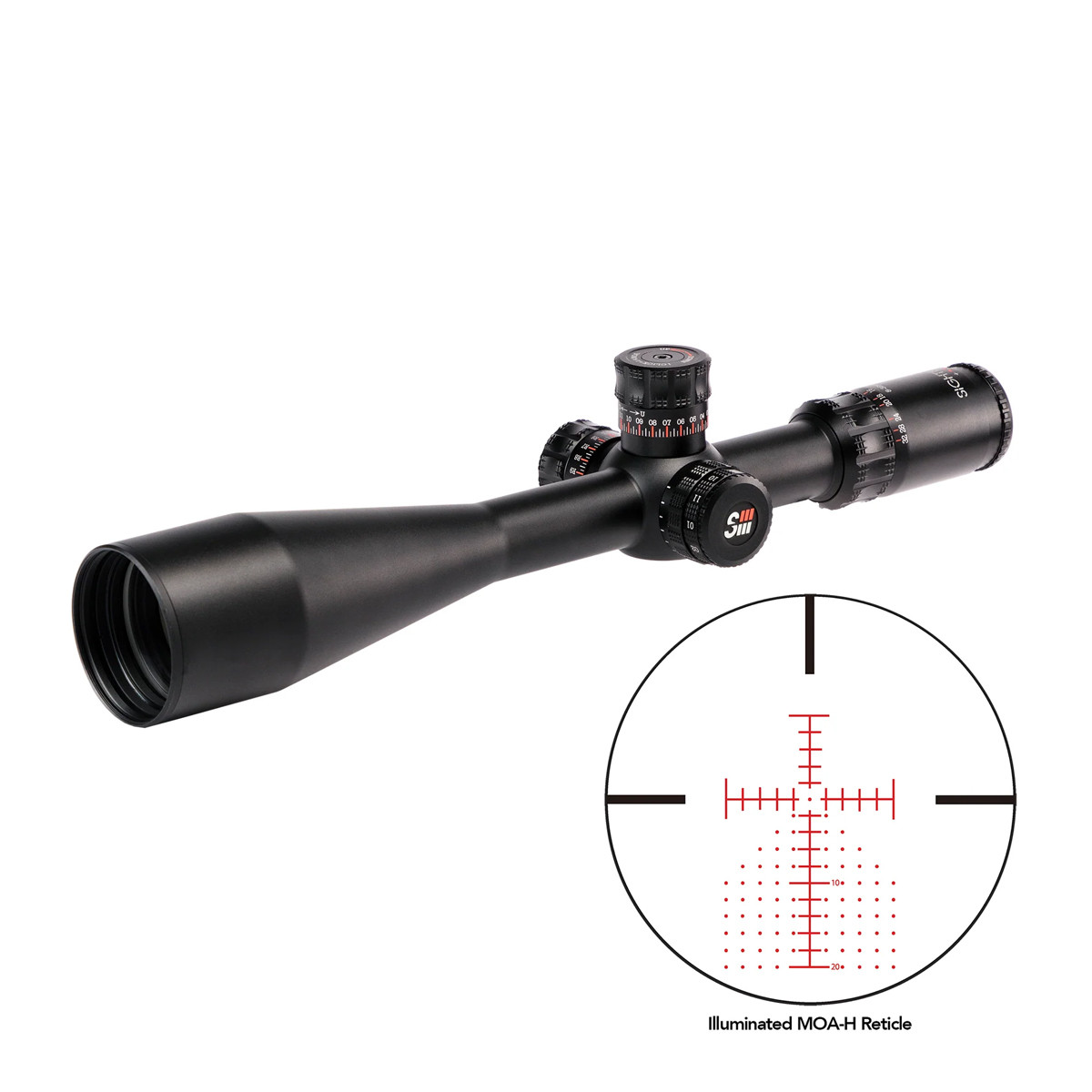 Sightron SIII 8-32x56 Precision Long Range IR Zero Stop MH-5 30mm Rifle Scope