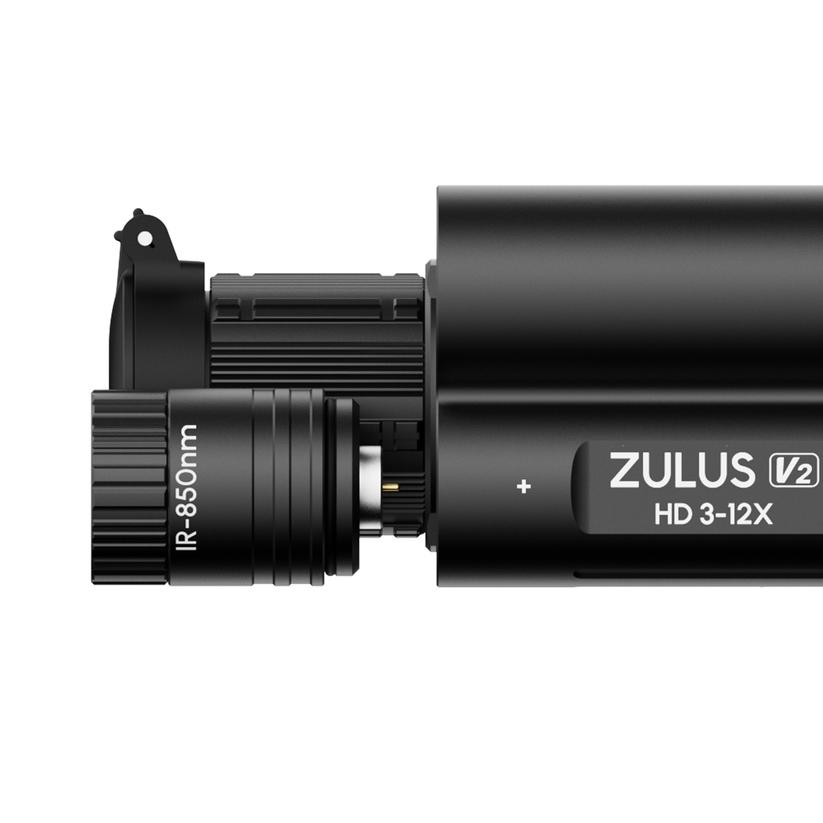 DNT Optics ZULUS HD ZHD312R V2 - 3-12X Digital Night Vision Scope With LRF And Ballistic Calculator (Includes PM20L Picatinny Rail)