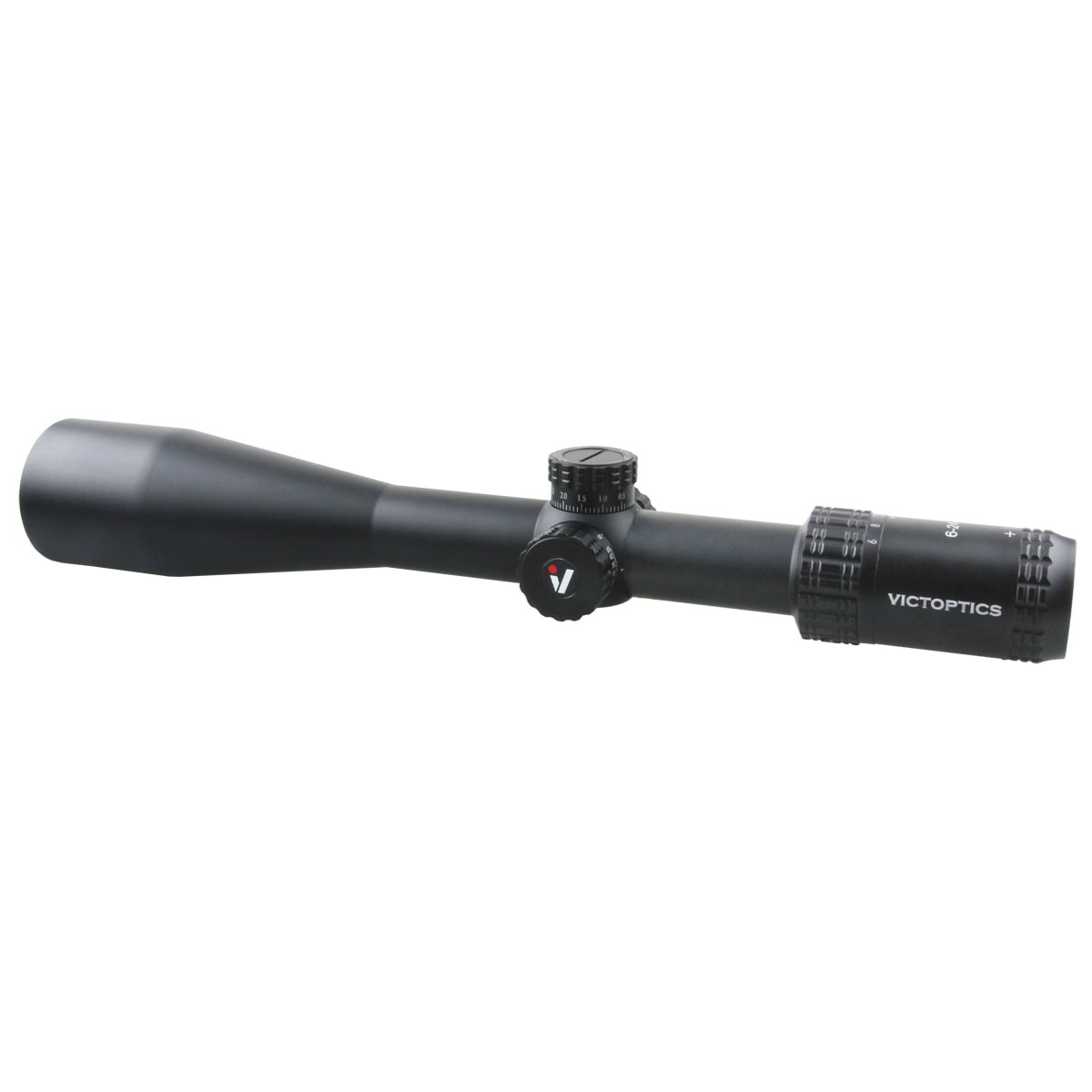 Victoptics S4 6-24x50 SFP 1/10 MRAD Non IR MDL Rifle Scope - Includes Picatinny Mounts