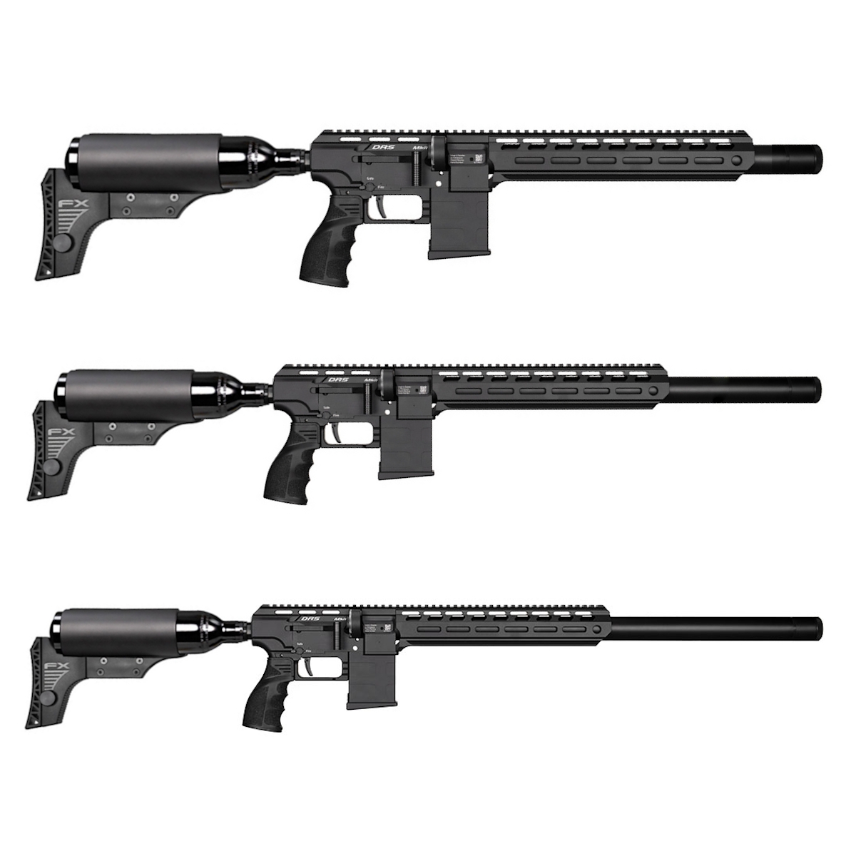 FX DRS MKII Tactical PCP Air Rifle with Aluminium Bottle