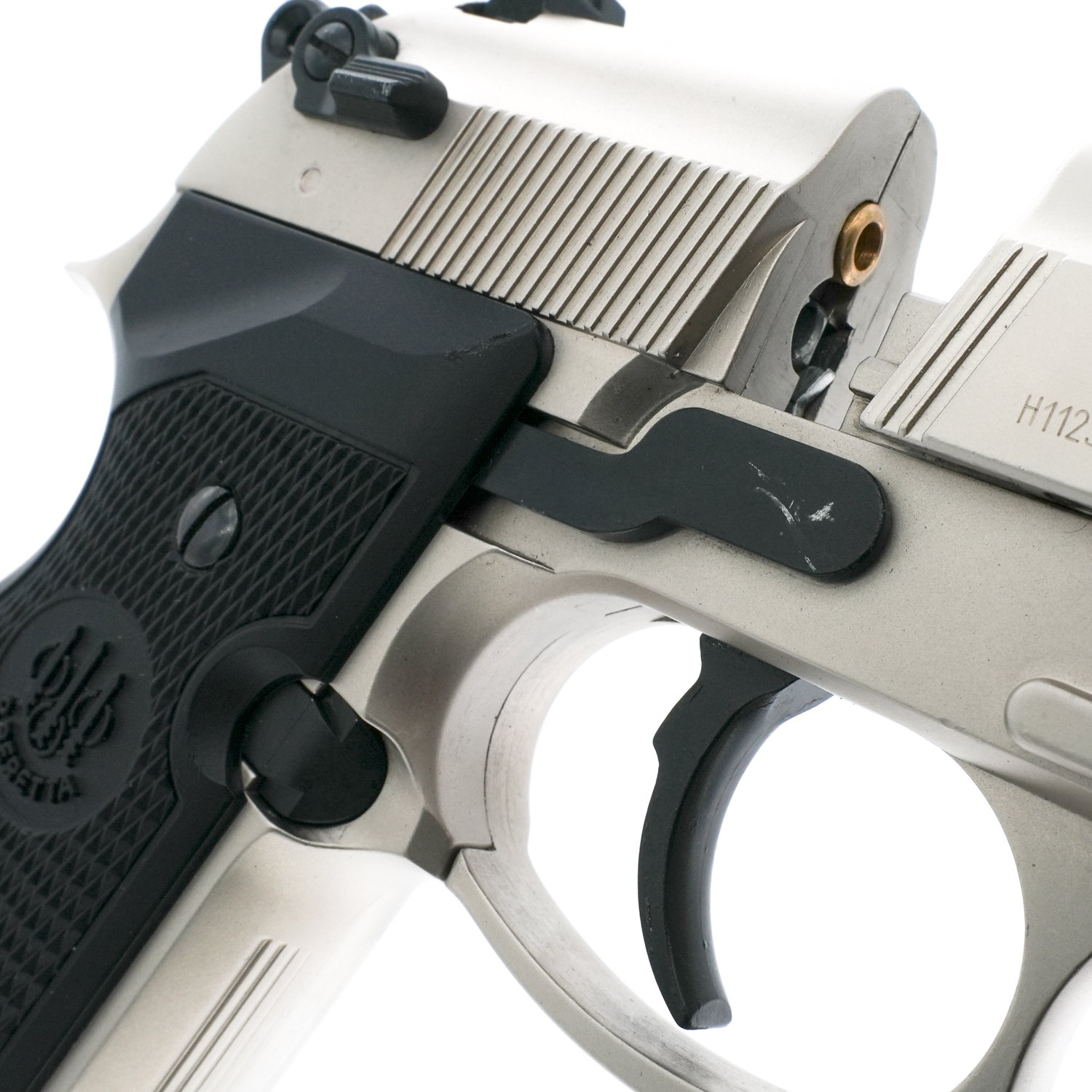 Pre-Owned Umarex Beretta M92FS Nickel w/ Black Grips - .177 Pellet Air Pistol - ARWPO17