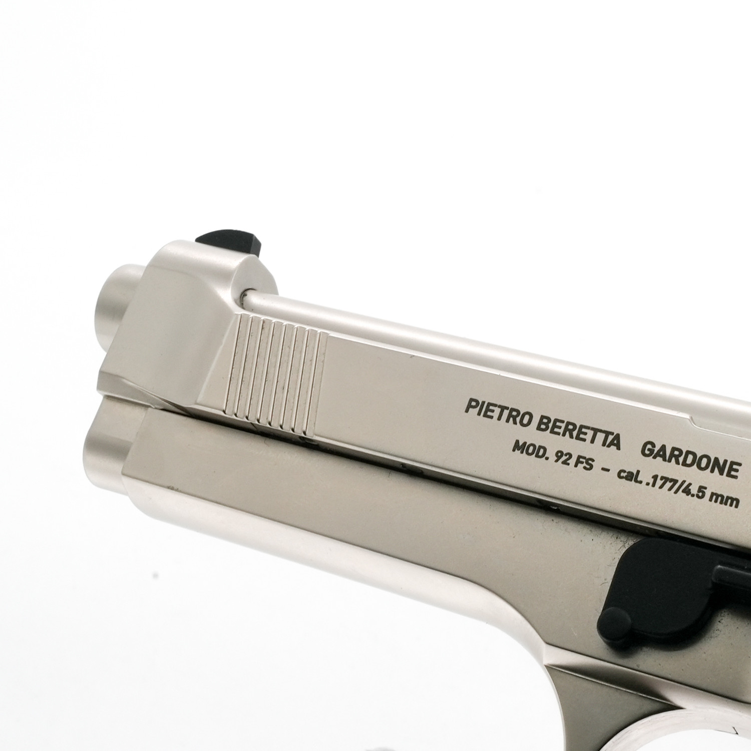 Pre-Owned Umarex Beretta M92FS Nickel w/ Wooden Grips - .177 Pellet Air Pistol - ARWPO18