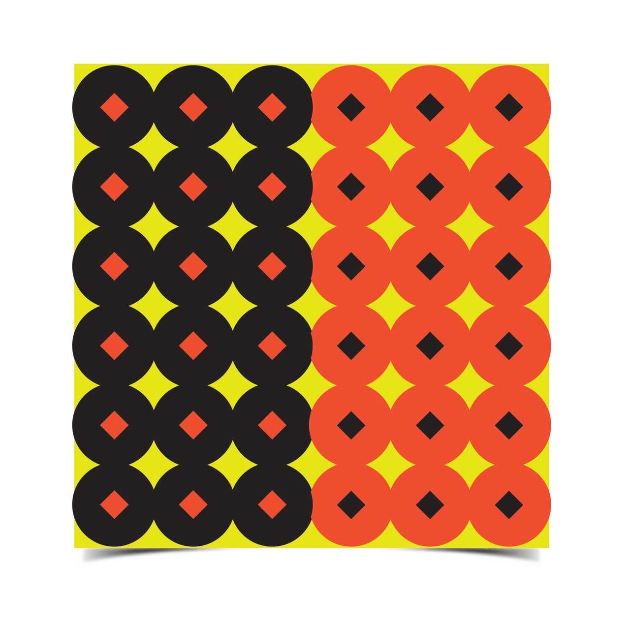 Birchwood Shoot•N•C® 1" Orange & Black Pasters/Targets - 432 targets (216 - orange, 216 - black)