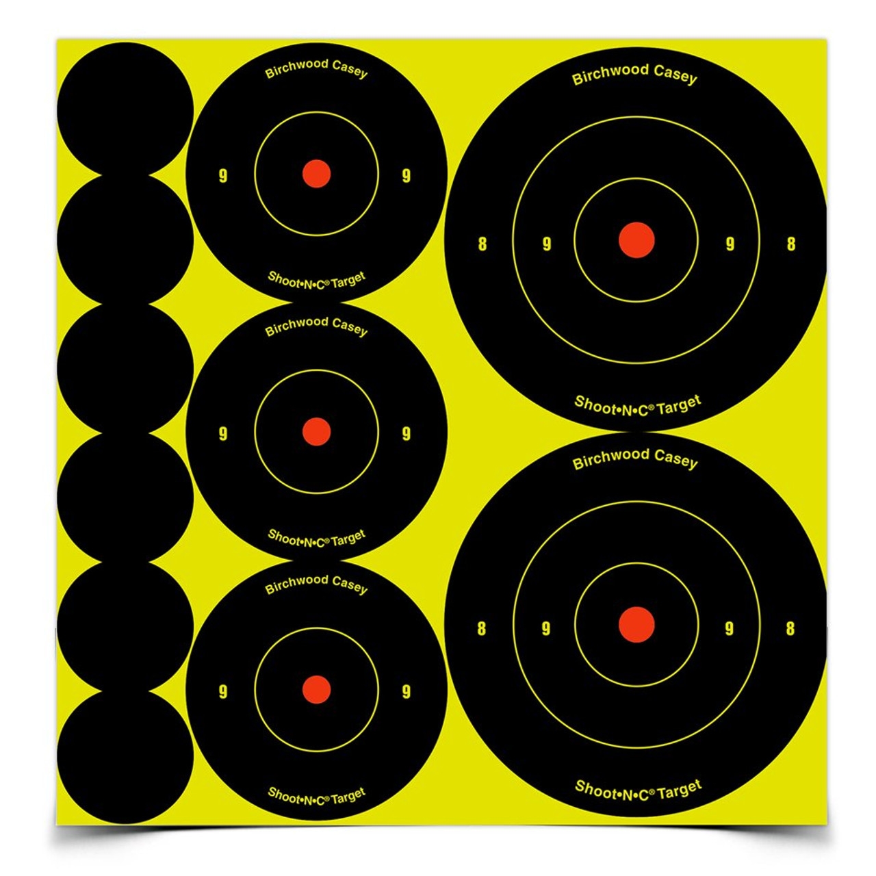 Birchwood Shoot•N•C® Assortment of 132 Adhesive Targets (24x 3", 36x 2", 71x 1")
