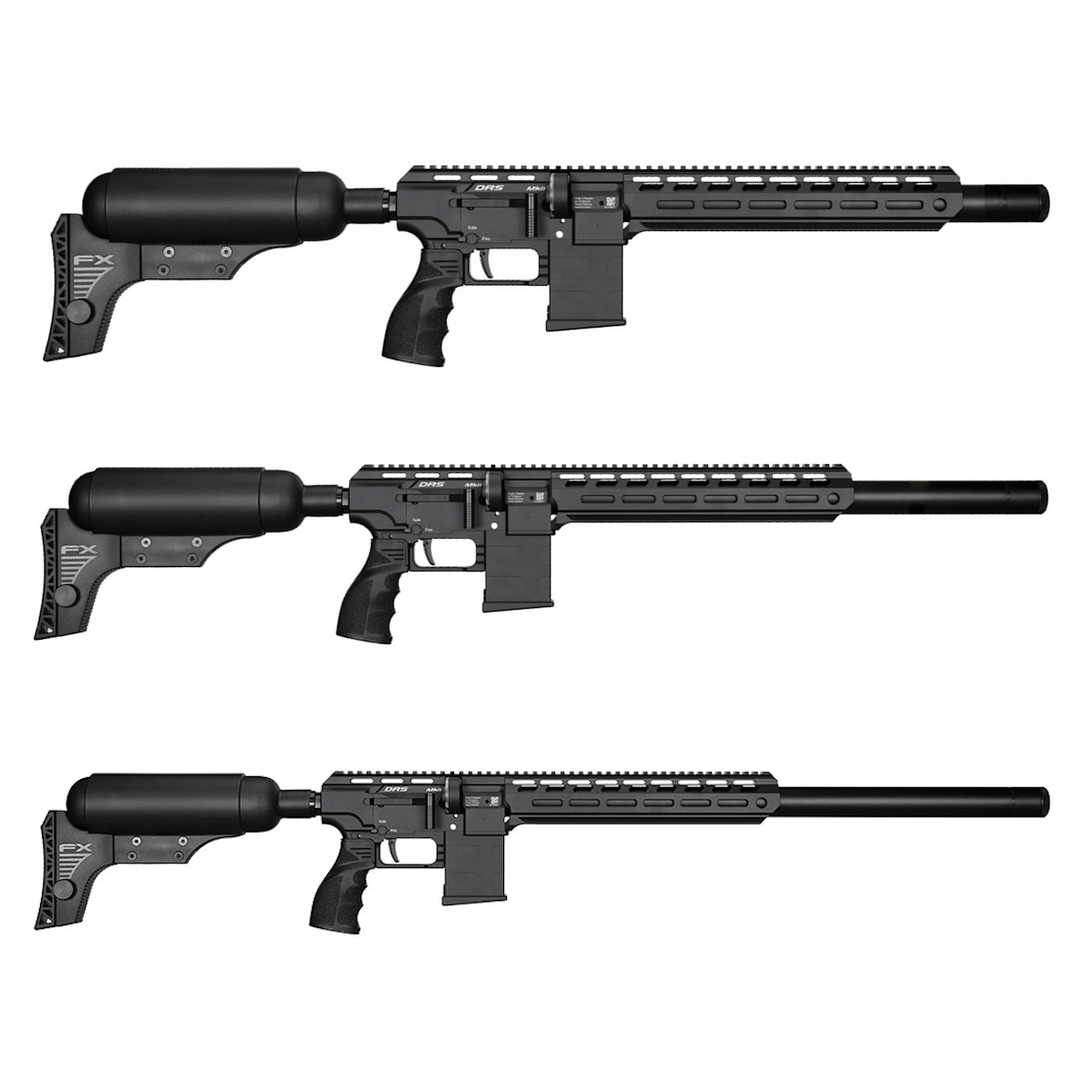FX DRS MKII Tactical PCP Air Rifle with Carbon Bottle