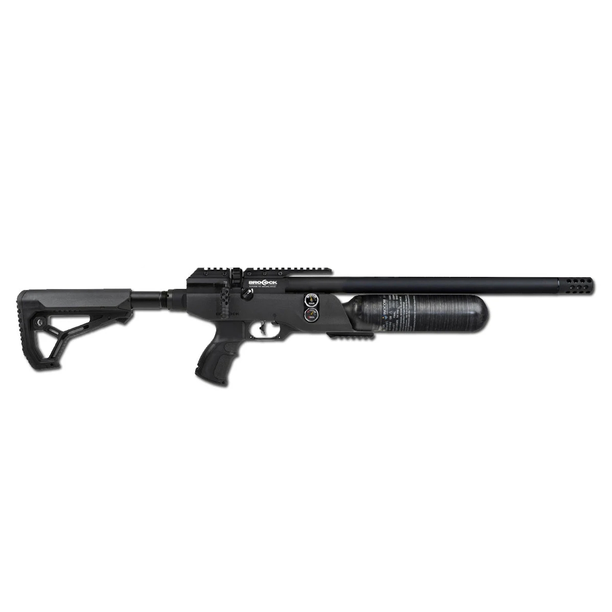 BRK Brocock Commander XR Black Synthetic Air Rifle with 480cc Carbon Bottle
