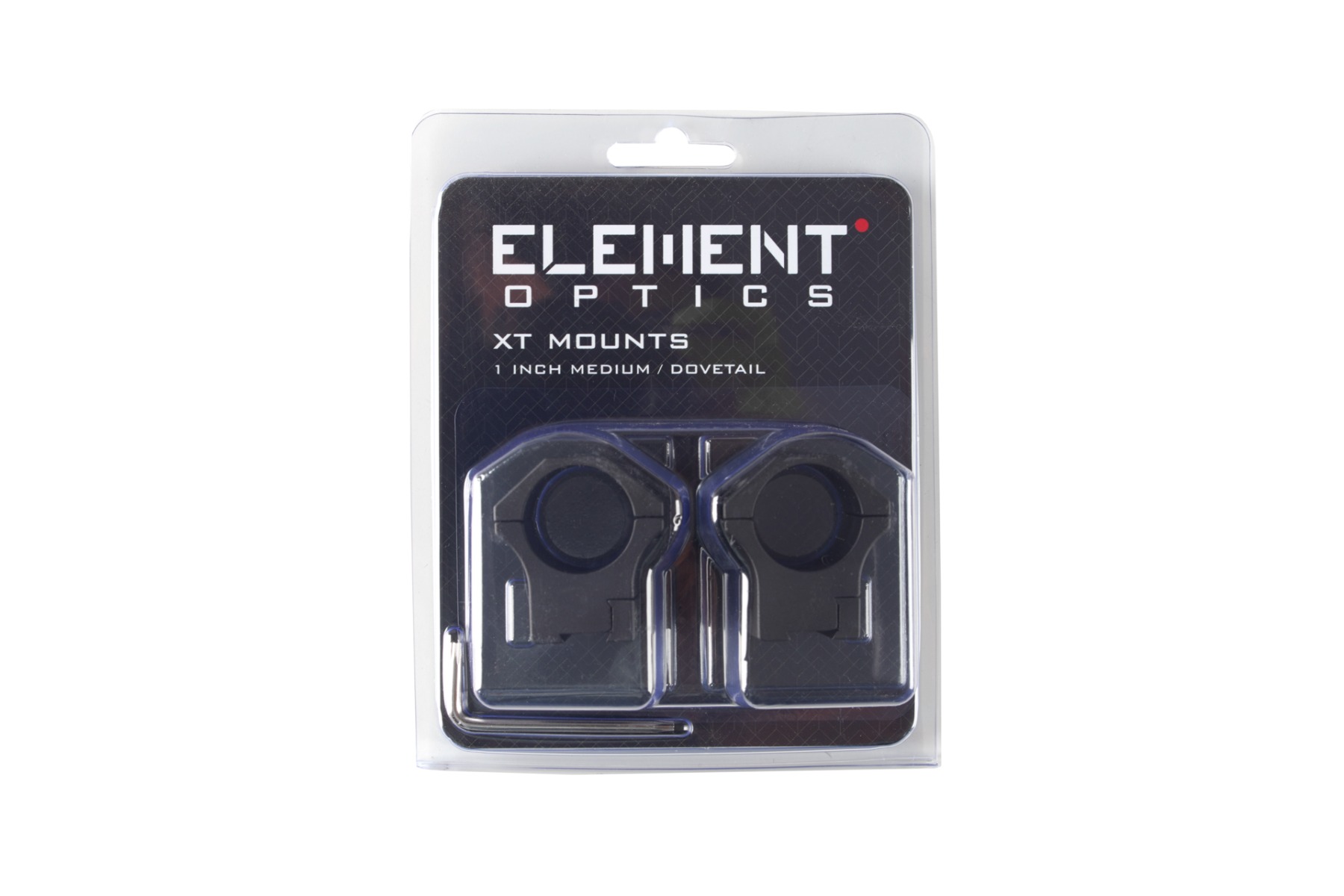 Element XT 1 Inch Medium Rifle Scope Ring Dovetail Mount
