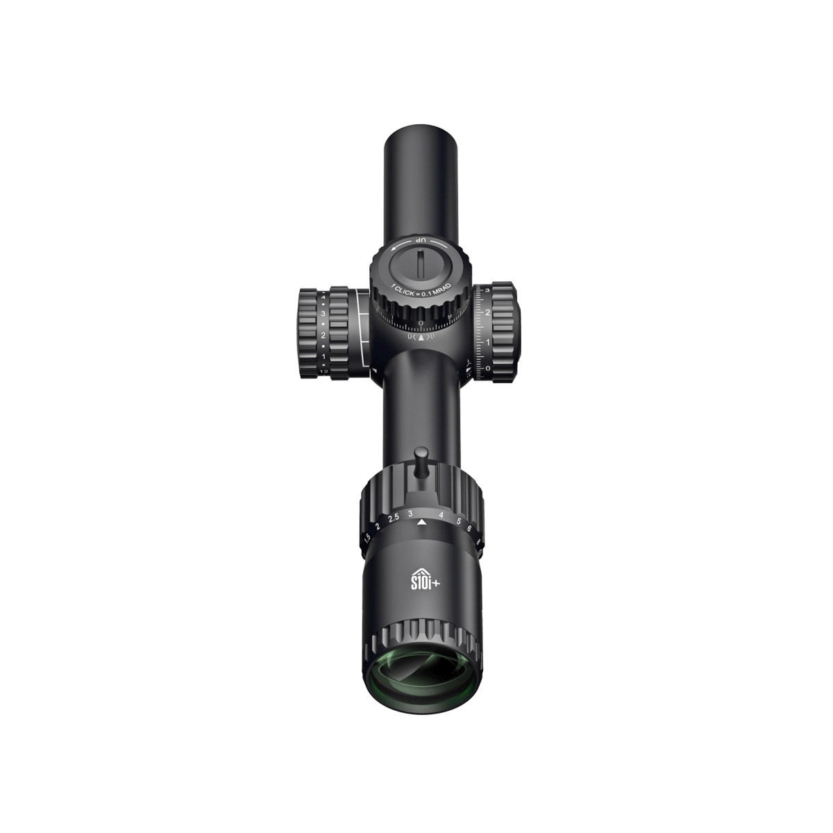 Falcon Optics S10i PLUS 1-10x24 SFP MP1 0.1MRAD 30mm Rifle Scope with Side Focus
