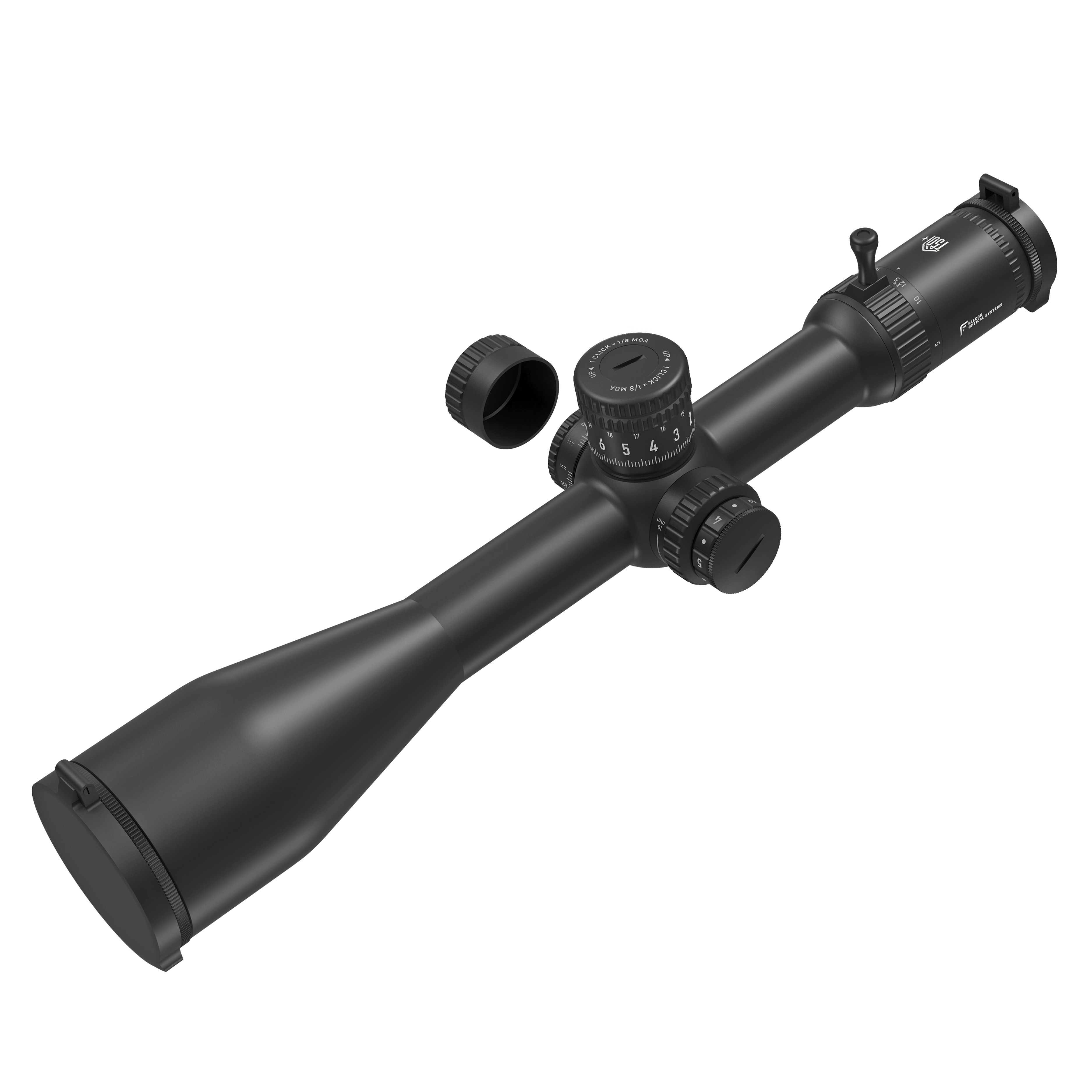 Falcon T50i+ 5-50x60i SFP IR E-CDi 1/8MOA 34mm Rifle Scope