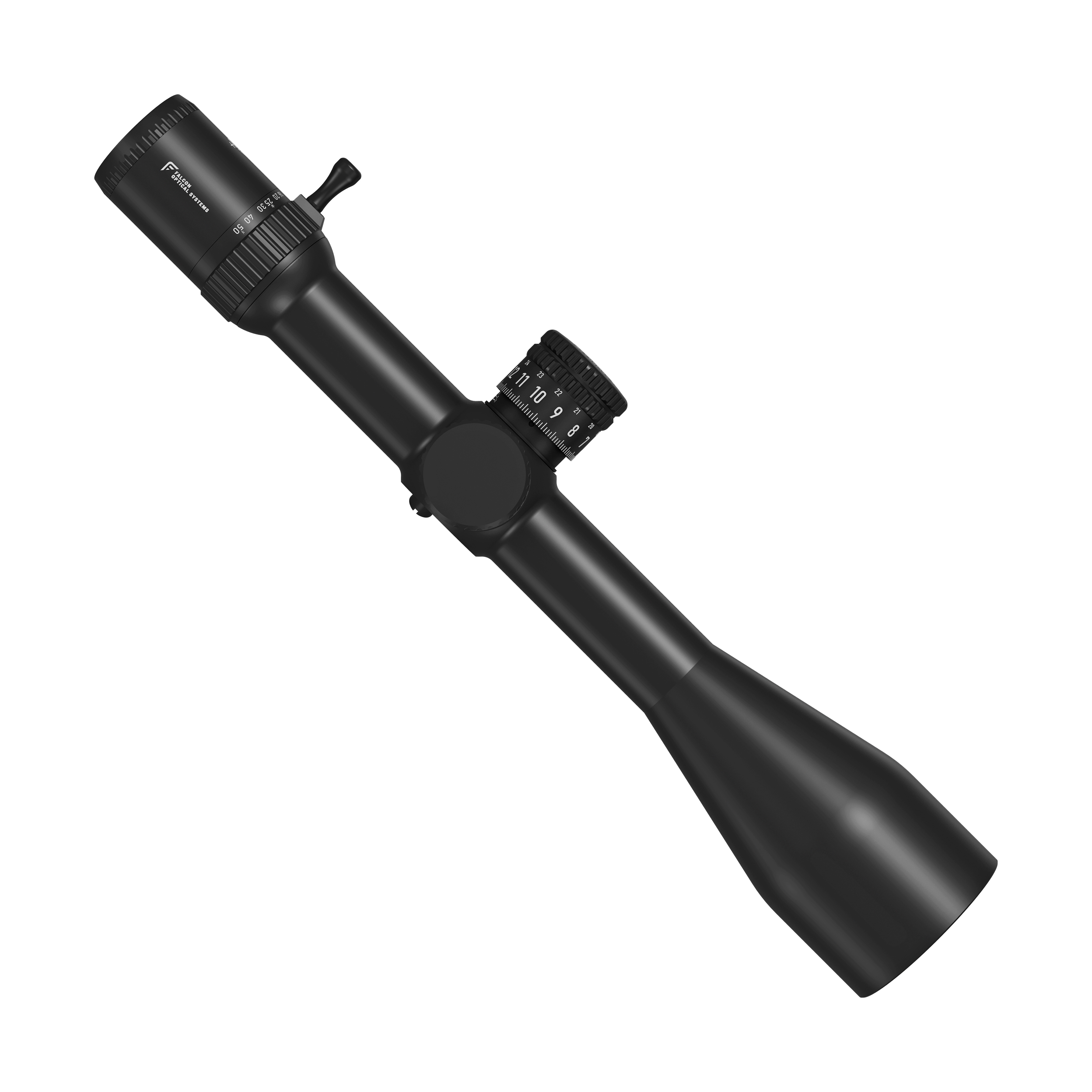 Falcon T50i+ 5-50x60i SFP IR E-CDi 1/8MOA 34mm Rifle Scope