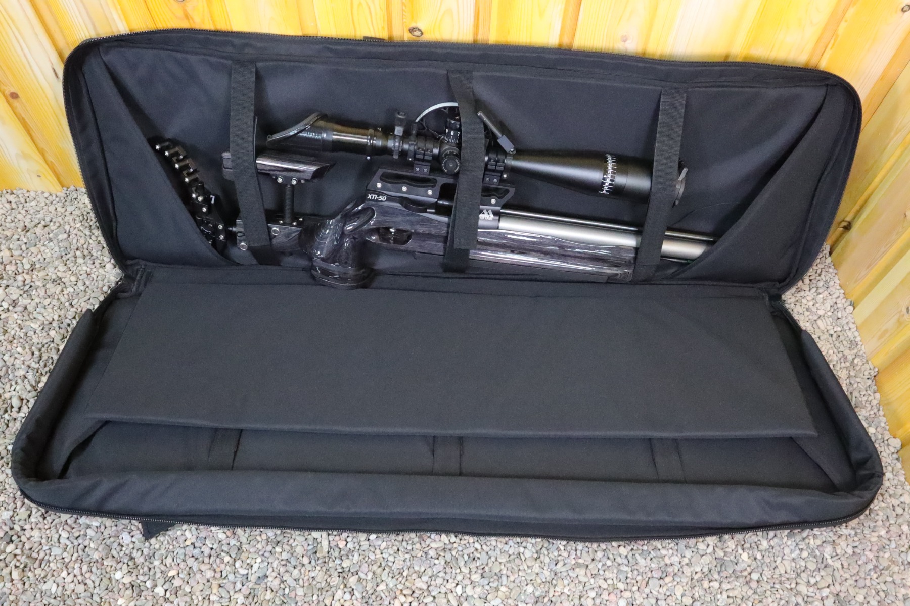 ELLTECH Arida FT 48.5" Field Target Drag Bag with Free Rain Cover - Black