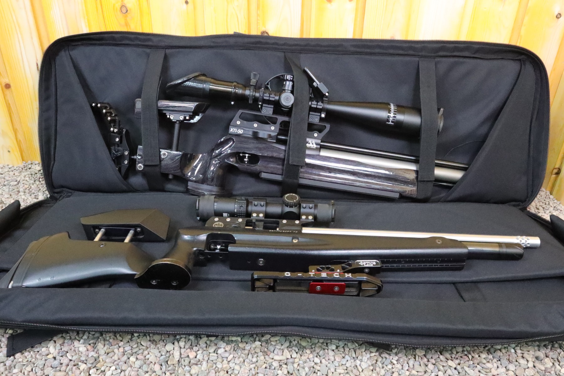 ELLTECH Arida FT 48.5" Field Target Drag Bag with Free Rain Cover - Black