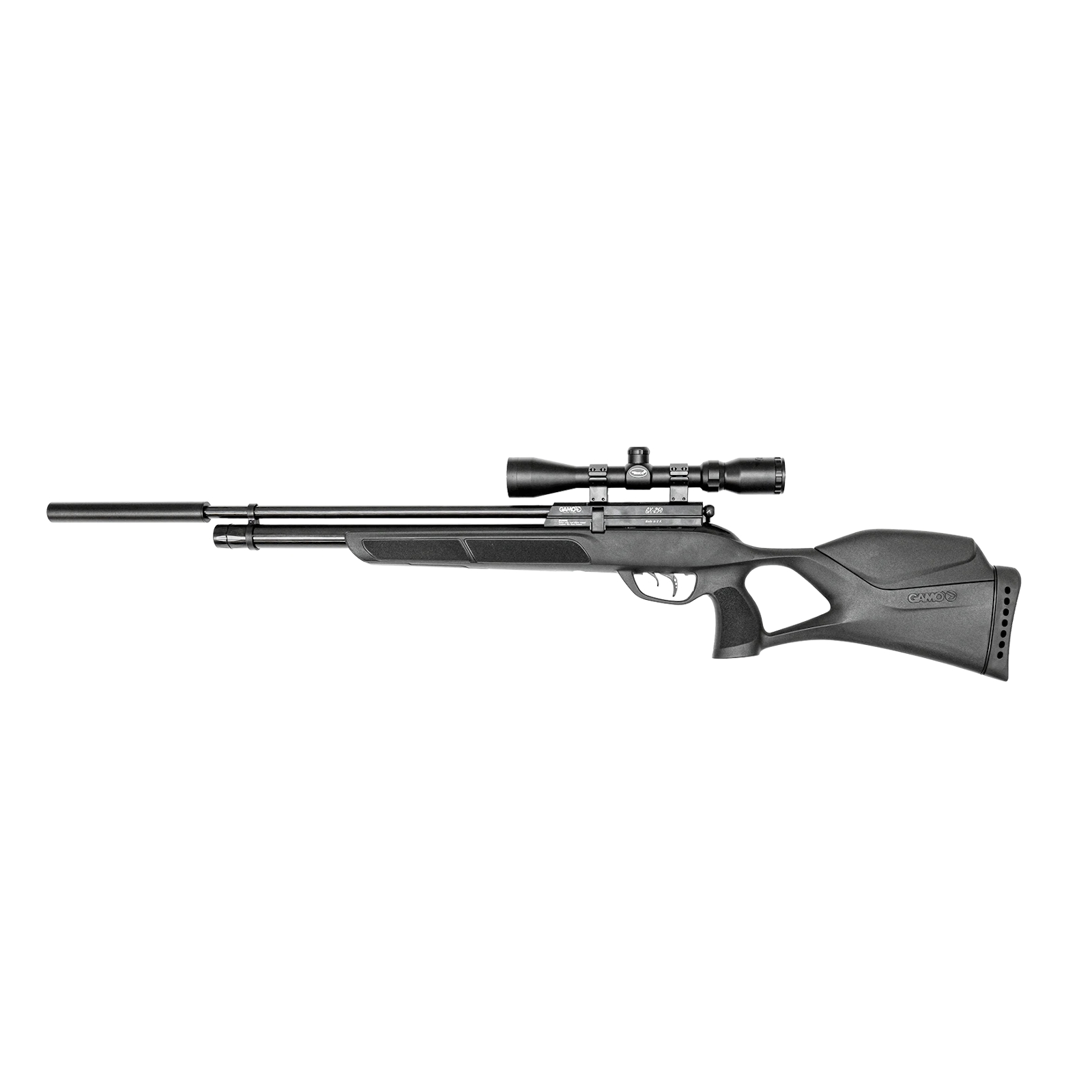 Gamo GX-250 PCP Air Rifle Package - Includes Scope, Mounts and Silencer