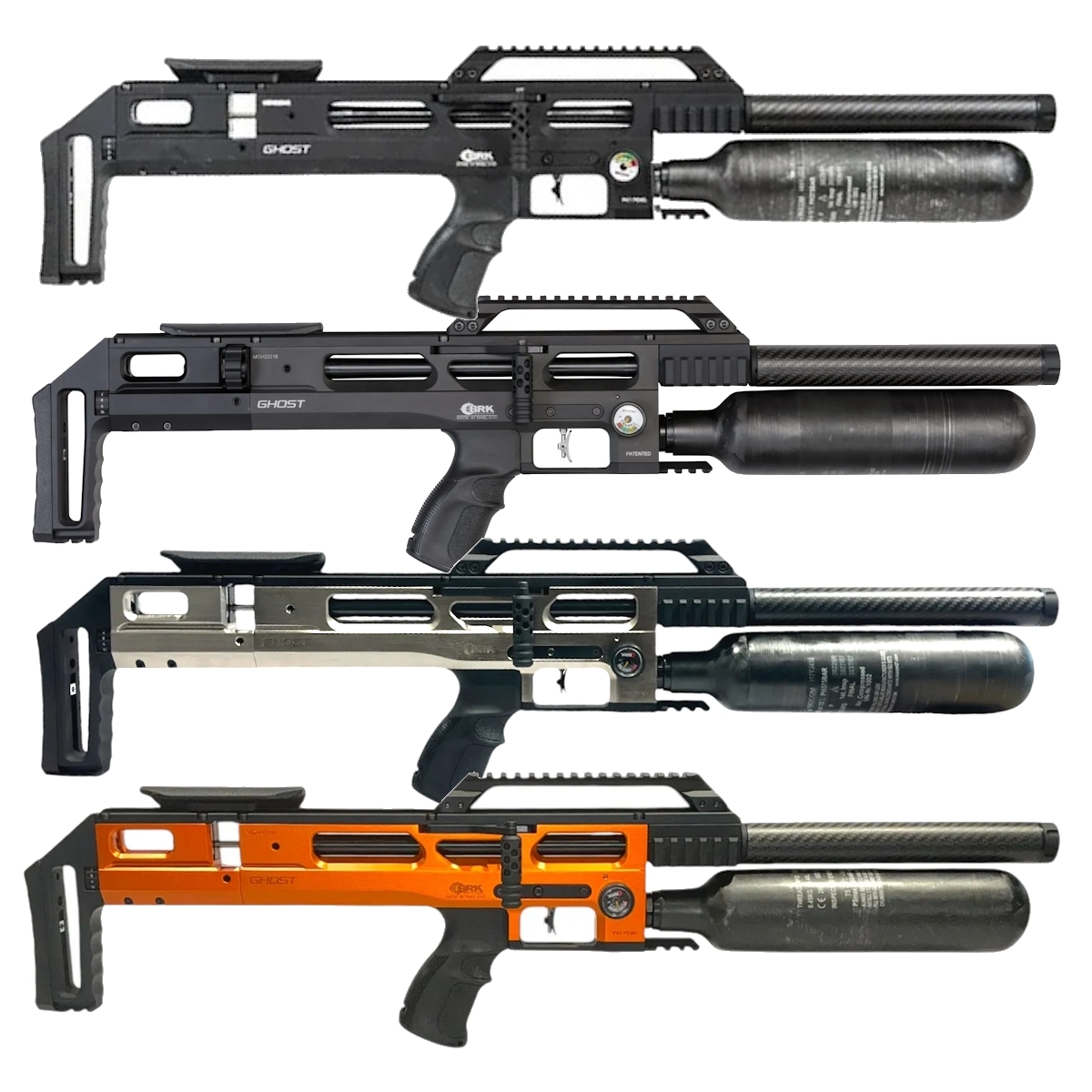 BRK Brocock Ghost Plus Air Rifle with 480cc Carbon Bottle