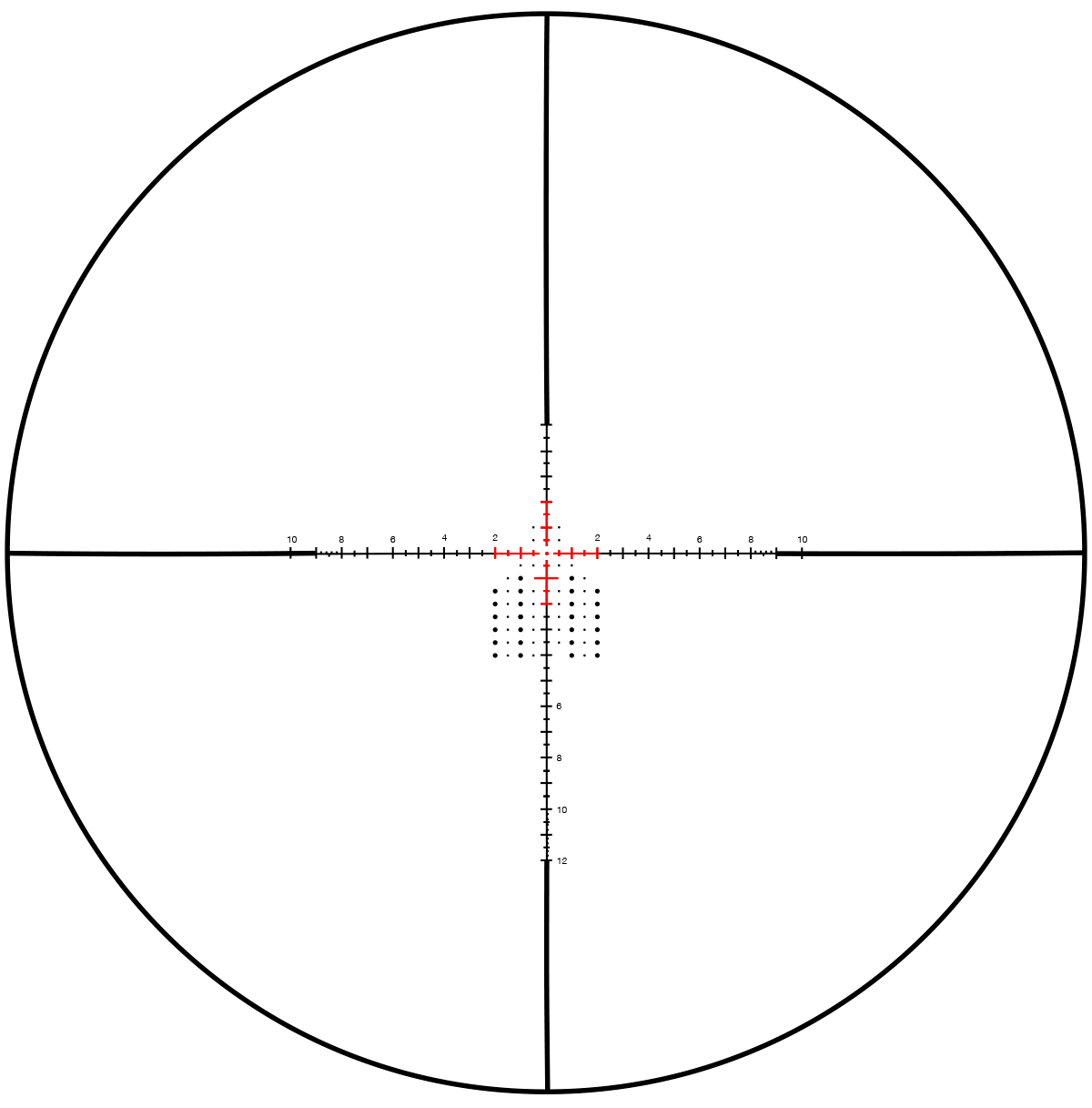 WULF Hurricane Compact Pro 3-10x40 SFP IR HFT 0.1MRAD 30mm Rifle Scope