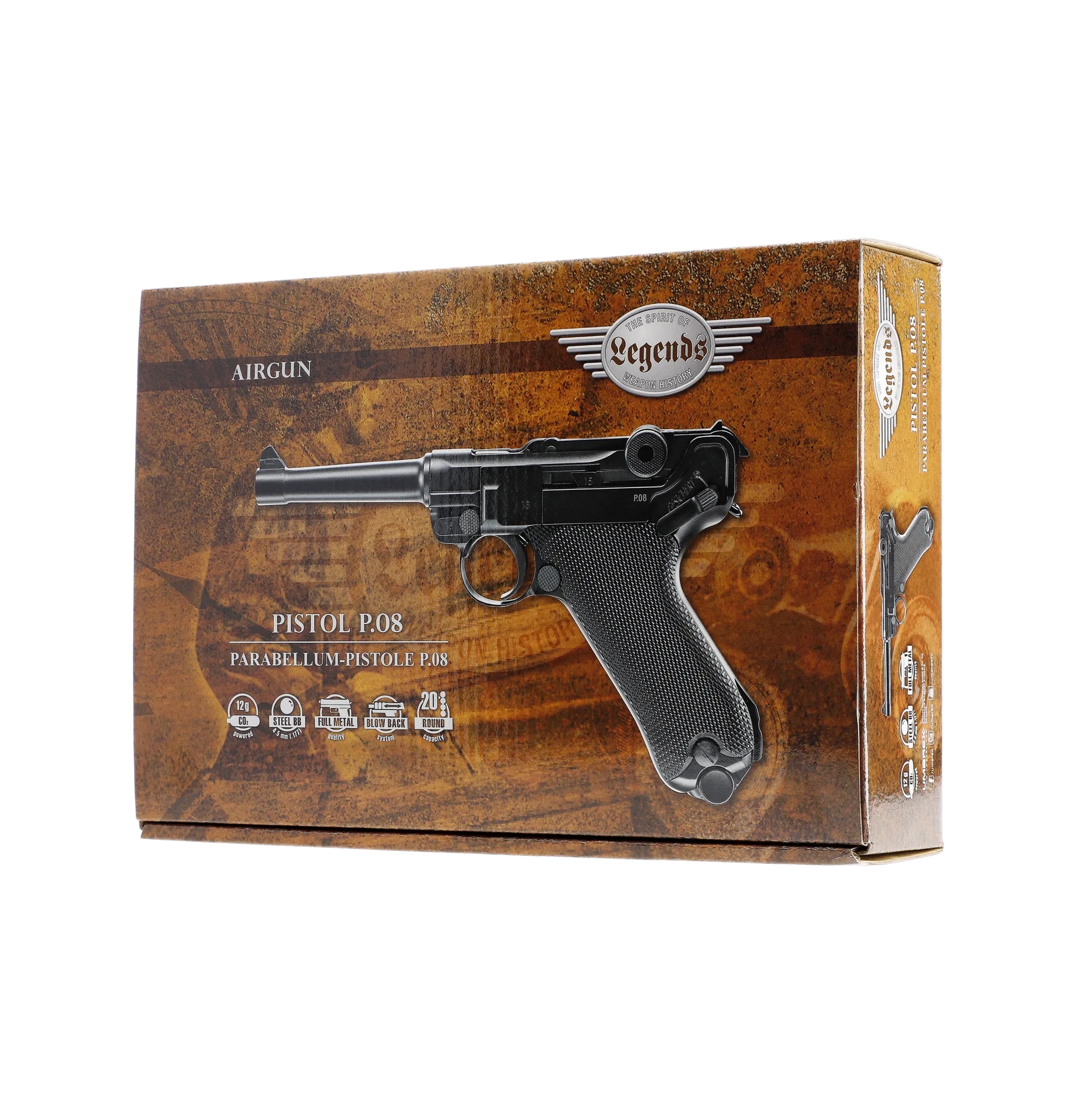 Umarex Class Legends P08 Air Pistol (.177 BB Blowback)