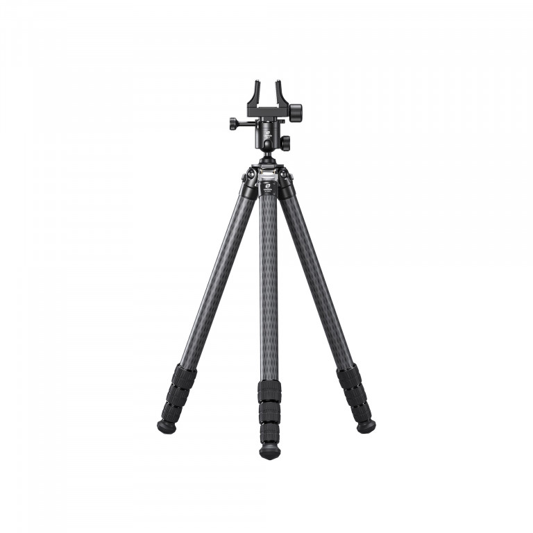 Leofoto SA Series TALL SA-364CL 10 Layer Carbon Tripod with MK-40 40mm Ballhead w/ 3 way locking and GS-3 Weapon Clamp Heavy Duty Support System - Max load ; 20kg, Min 295mm to Max 1910mm
