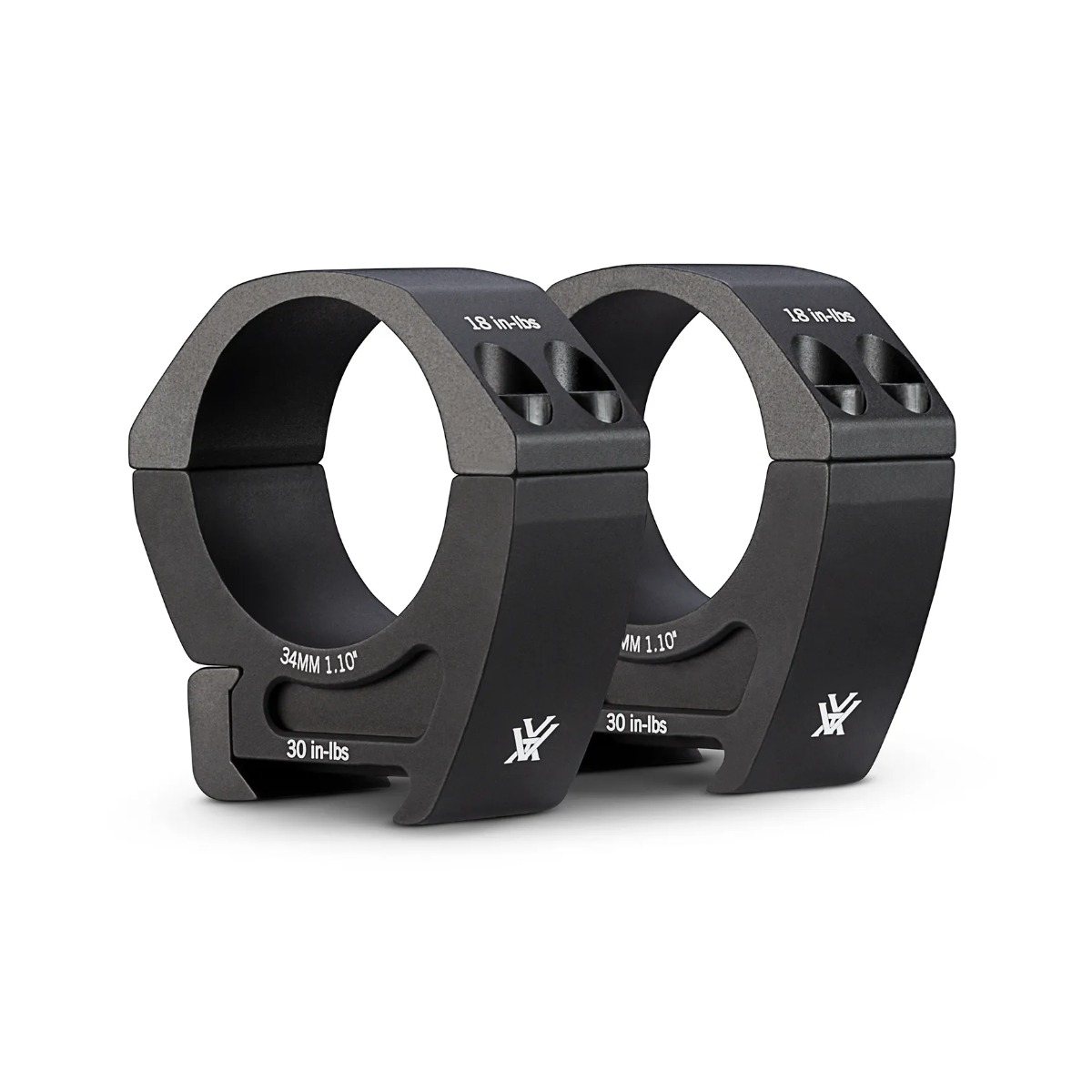 Vortex Pro Riflescope Medium Profile (1.10") 34mm Rings for Picatinny and Weaver Mounts