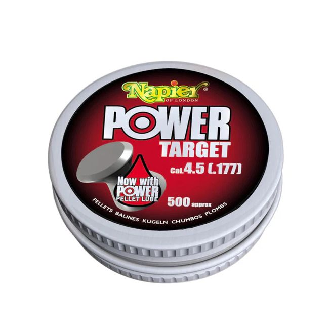 Napier Tin of 500 .177 Power Target Pellets