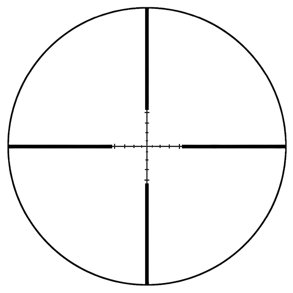PAO 2x20 Duplex Long Eye Relief Pistol Scope with Free 9/11 Dovetail Mounts