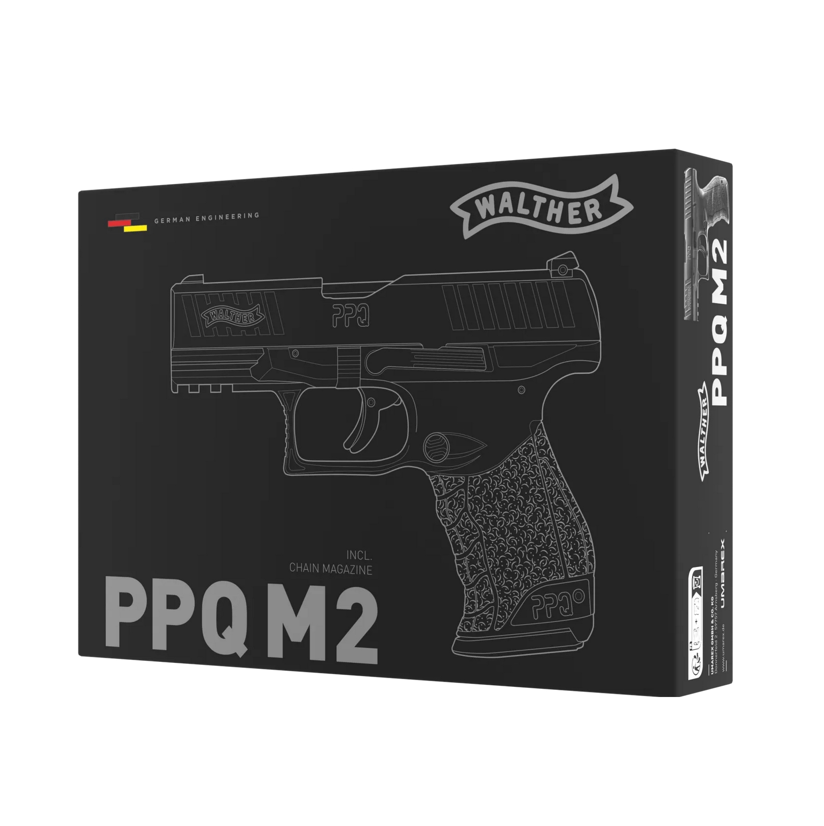 Umarex Classic Walther PPQ M2 Air Pistol (.177 Pellet Blowback)