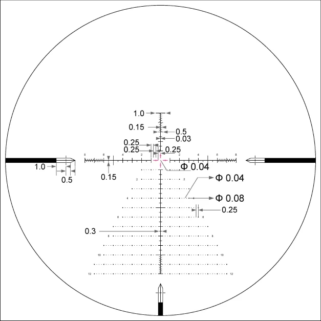 Arken Optics EP5 5-25X56 FFP VPR MIL Illuminated Rifle Scope
