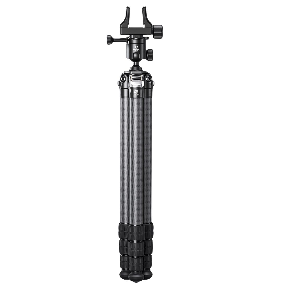Leofoto SA Series SA-364C 10 Layer Carbon Tripod with MK-40 40mm Ballhead w/ 3 Way Locking and GS-3 Weapon Clamp Heavy Duty Support System -  Max load ; 20kg, Min 275mm to Max 1750mm