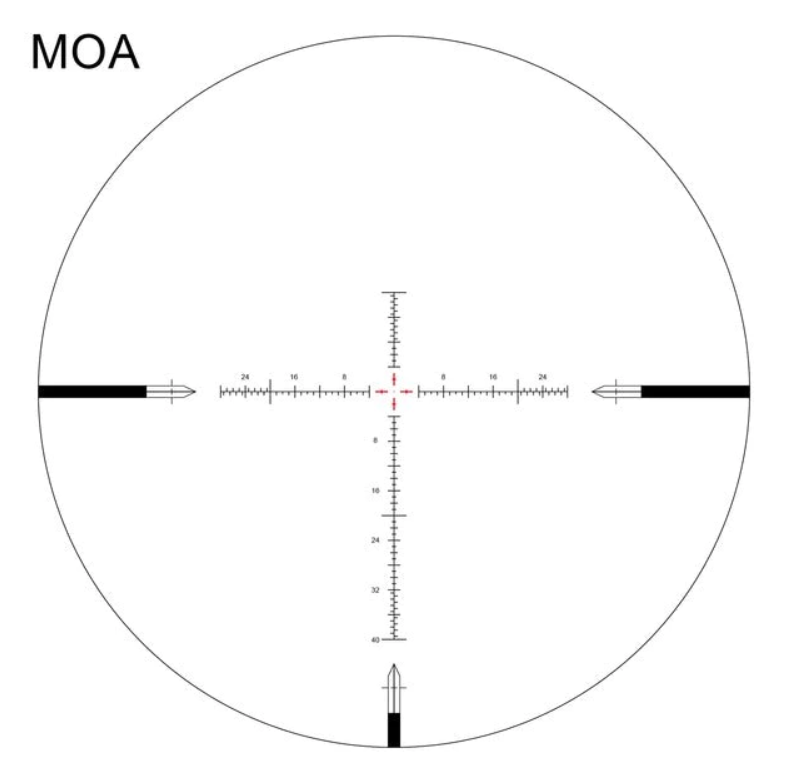 Arken Optics EPL4 4-16x44 FFP VHR Illuminated 30mm Rifle Scope-MOA
