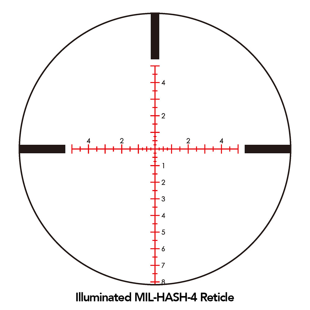 Sightron S-Tac 4-20x50 FFP Illuminated MRAD Zero Stop 0.1 MRAD Mil-Hash 4 Rifle Scope