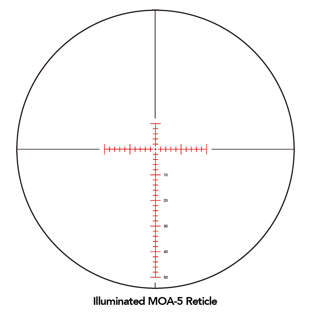 Sightron S-TAC 3-16x42 FFP Illuminated MOA-5 1/4 MOA Zero Stop Rifle Scope 
