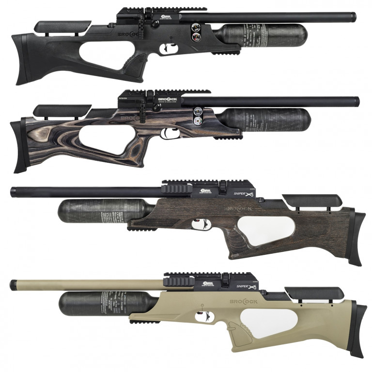 BRK Brocock Sniper XR2 Air Rifle with 480cc Carbon Bottle and Twin Power Adjusters
