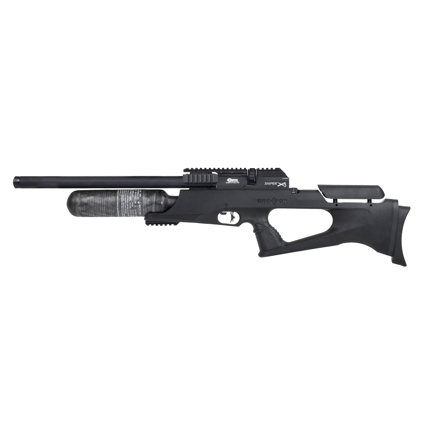 BRK Brocock Sniper XR2 Air Rifle with 480cc Carbon Bottle and Twin Power Adjusters