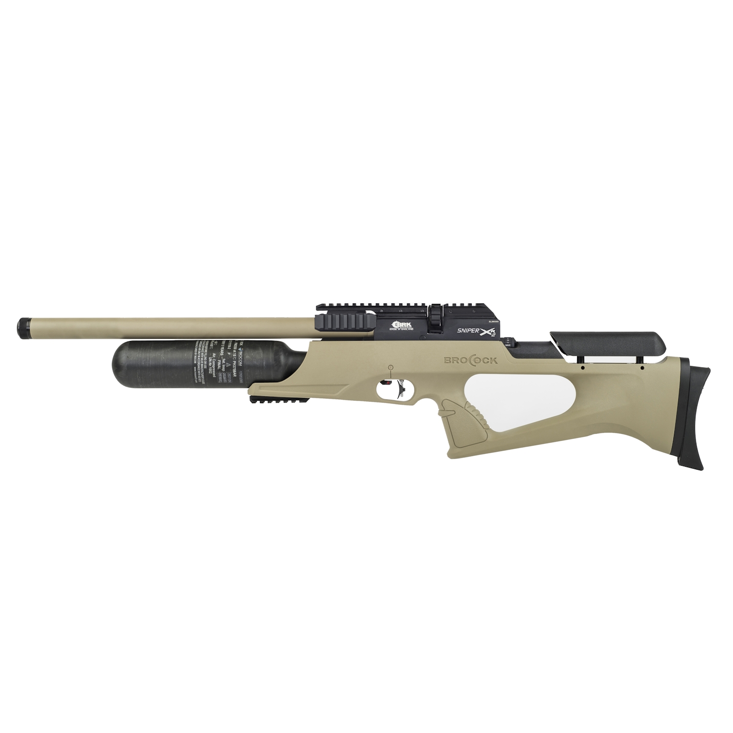BRK Brocock Sniper XR2 Air Rifle with 480cc Carbon Bottle and Twin Power Adjusters