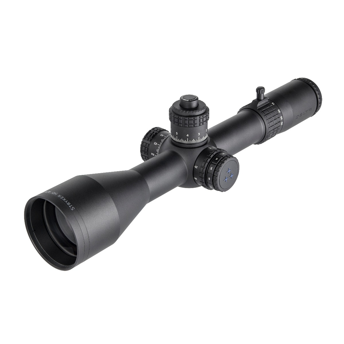 Delta STRYKER ED 4.5-30x56 HD FFP IR Mil Mil Zero Stop LOCKING TURRET Rifle Scope - LRD-1P