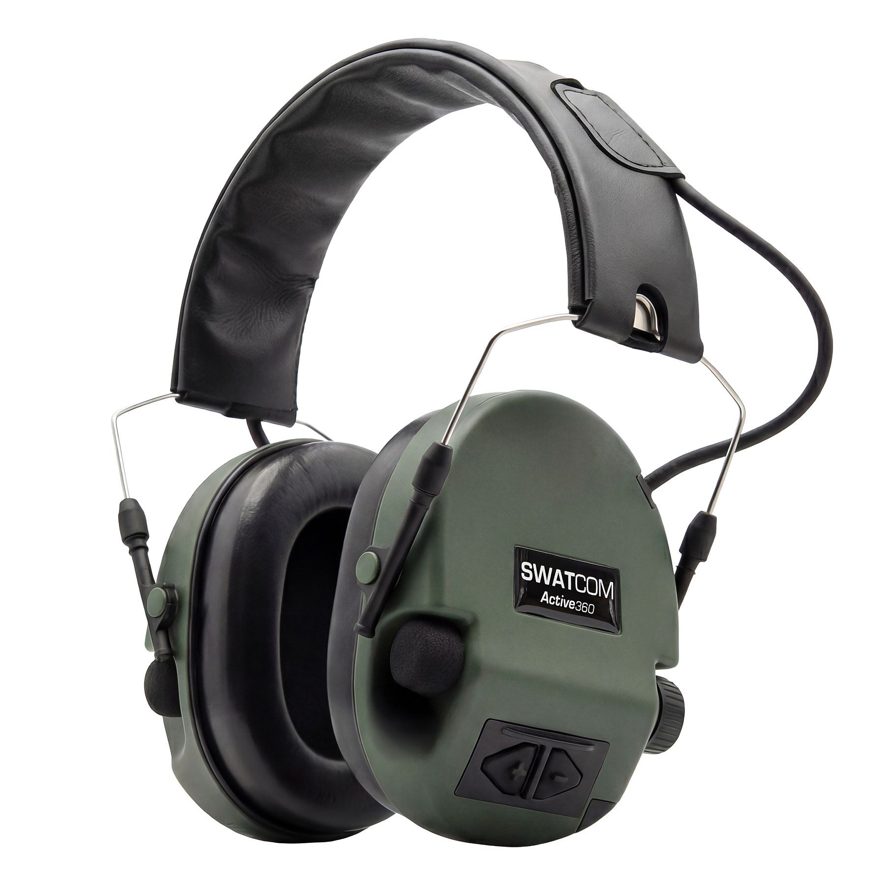 SWATCOM Active360 Electronic Ear Defenders - Green