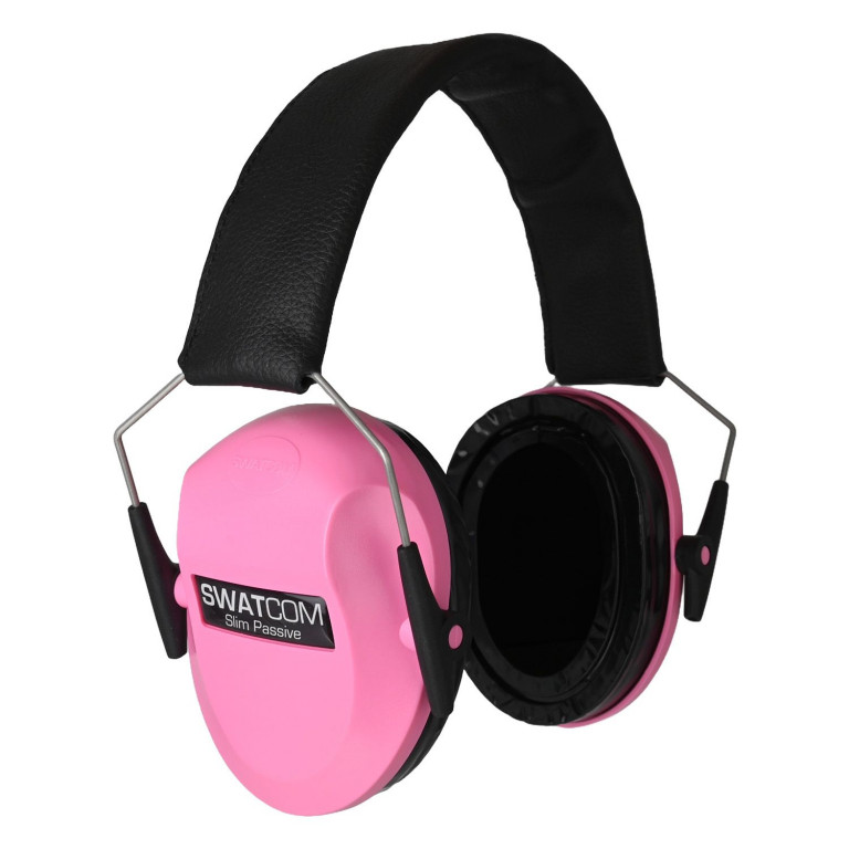 SWATCOM Slim Passive Folding Ear Muff - Pink