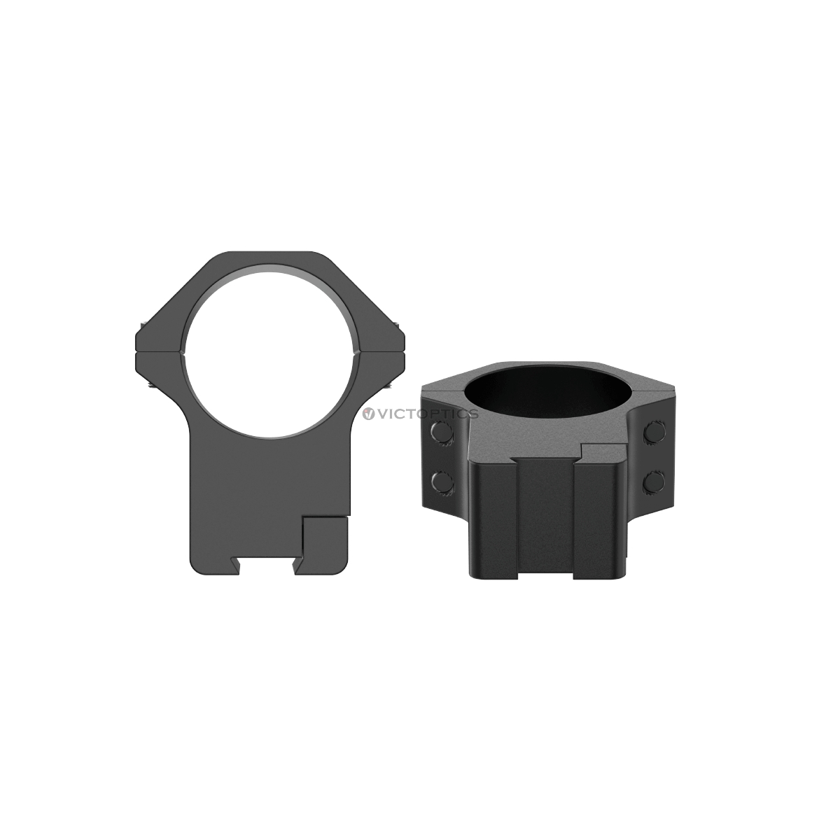Vector Victoptics ACD Screw Mount 30mm 9-11mm Dovetail Mounting Rings - High