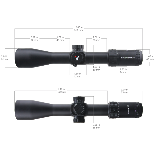 Vector Victoptics AGN SFP Non IR Side Focus Rifle Scope