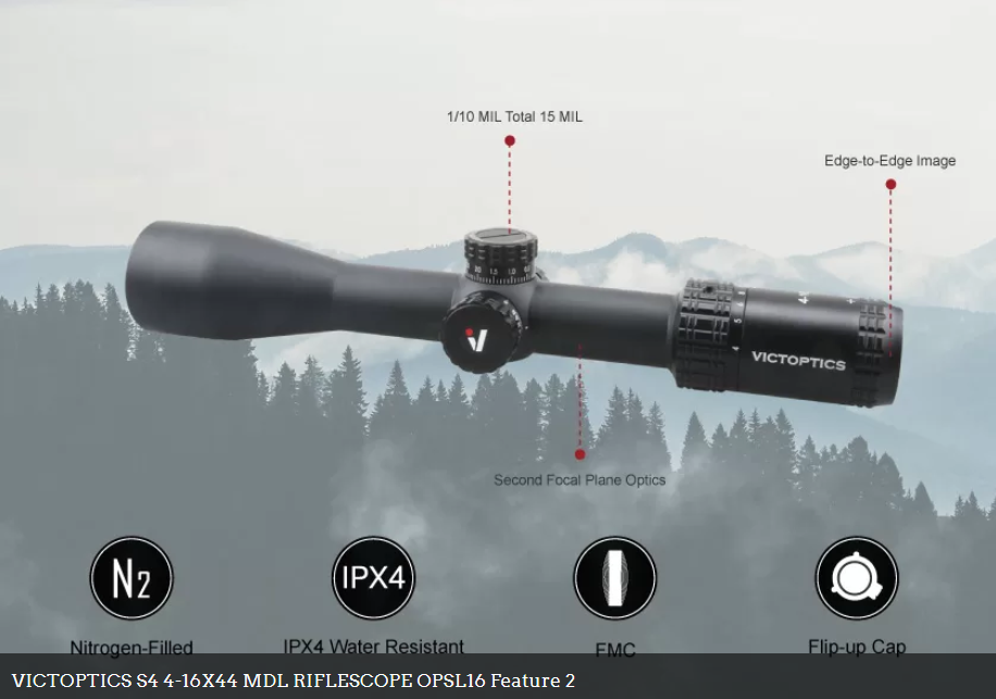 Vector Victoptics AGN SFP Non IR Side Focus Rifle Scope