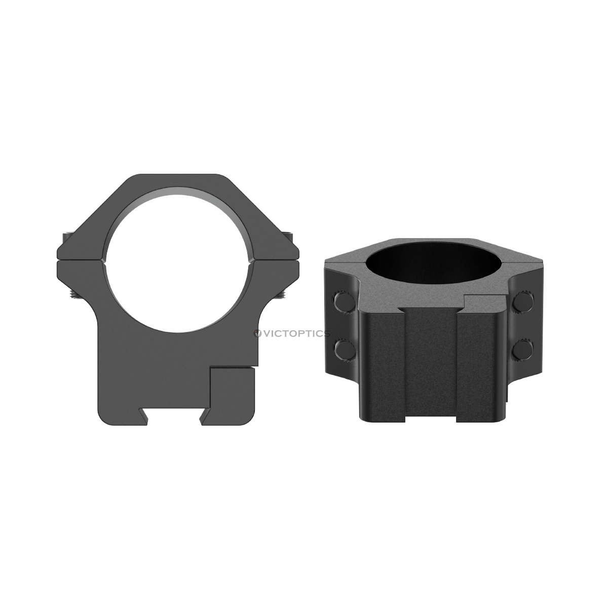 Vector Victoptics ACD Screw Mount 25.4mm (1") 9-11mm Dovetail Mounting Rings - Medium