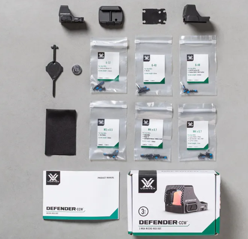Vortex Optics Defender CCW 3 MOA Red Dot Sight