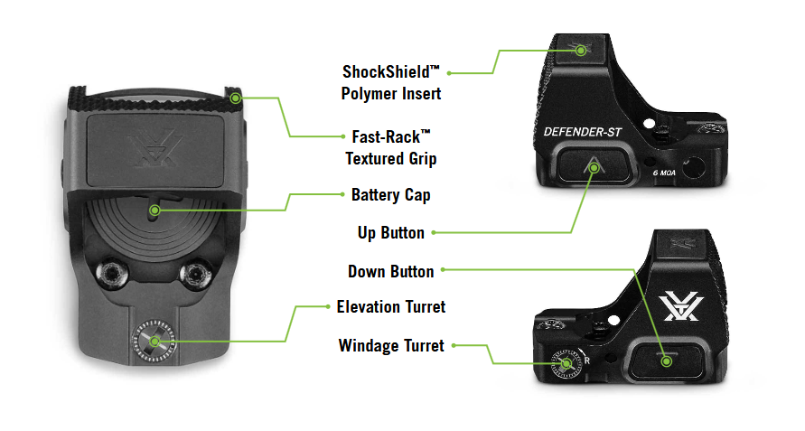 Vortex Defender-ST™ 3 MOA Micro Red Dot 