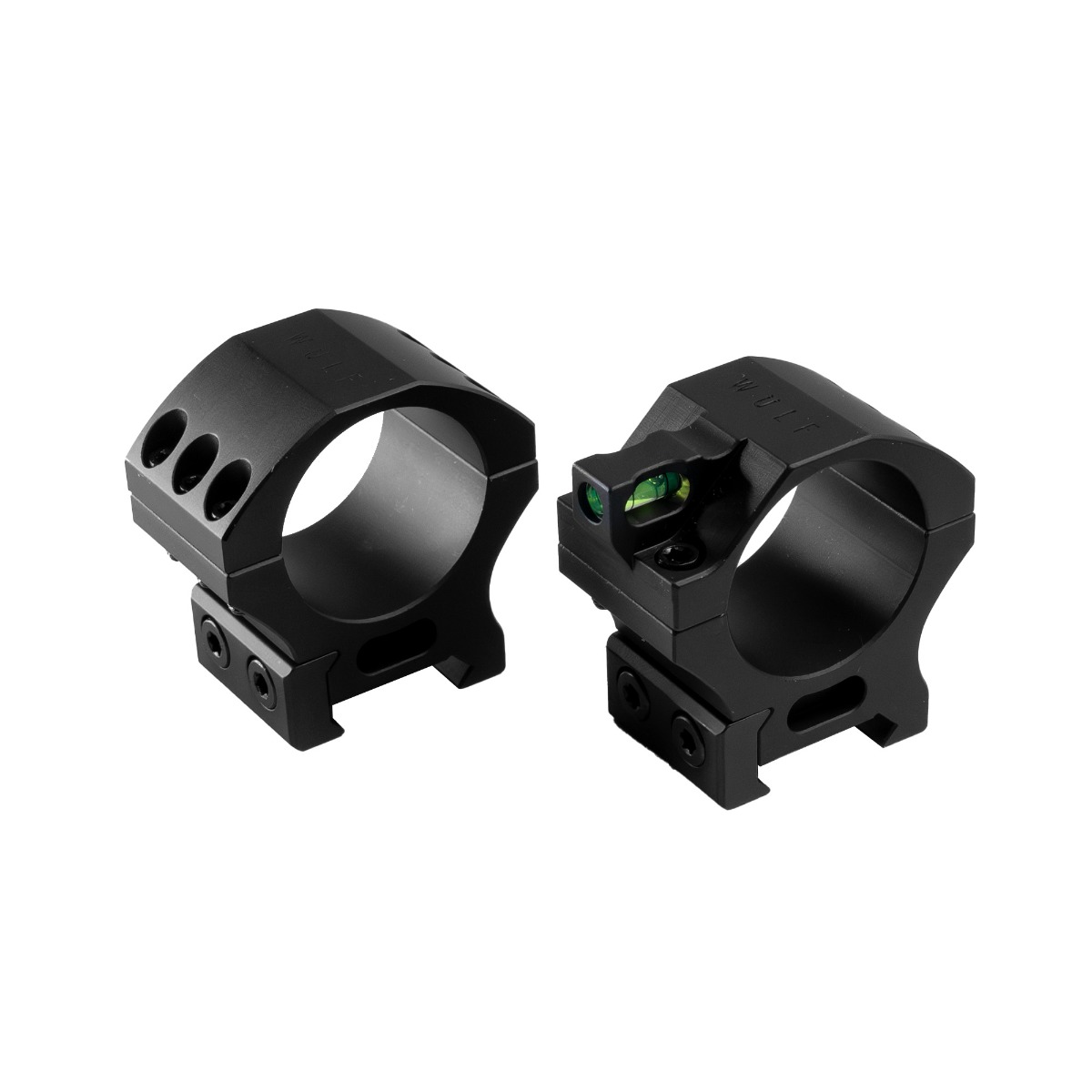 WULF Tactical Rings with Bubble Level - Picatinny - 30mm Tube - Low (25MM)
