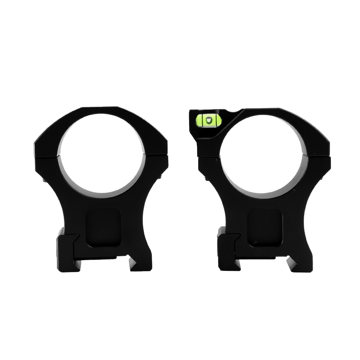 WULF Tactical Rings with Bubble Level - Picatinny - 30mm Tube - High (36MM)
